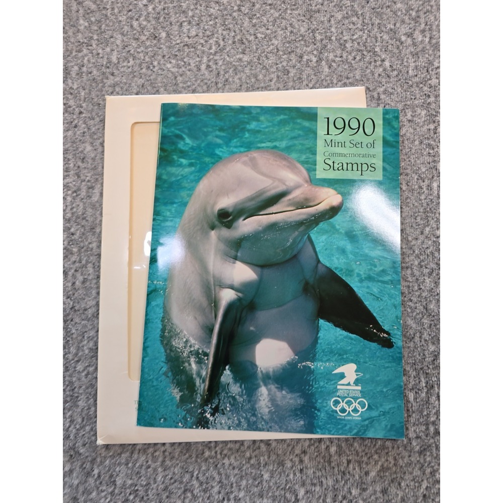 USPS 1990 Mint Set of Commemorative Stamps Album  See items list in description